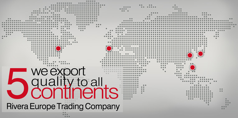 Exporting quality to 5 continents